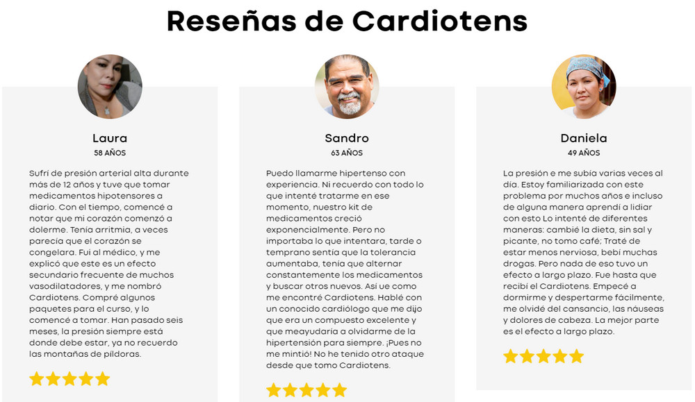 comentarios Cardiotens Plus